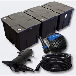 Kit:Filtration de Bassin 90000l 24W UVC Stérilisateur Pompe Tuyau ------ Ce kit tout spécialement composé pour les grands bas ...