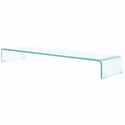 Ce support TV pratique est doté d'une construction en verre trempé. Le design élégant et profilé de ce meuble TV raffiné ajou ...
