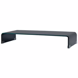 Ce support TV pratique est doté d'une construction en verre trempé. Le design élégant et profilé de ce meuble TV raffiné ajou ...