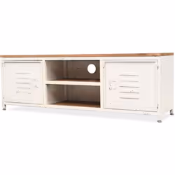 Ce meuble TV industriel élégant sera une belle addition décorative à votre chambre à coucher ou salon. Le meuble HiFi est en ...