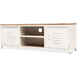 Vidaxl - Meuble télé buffet tv télévision design pratique meuble tv 120 cm blanc