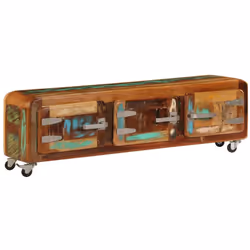 Ce meuble TV de style antique dégage un charme vintage. Il sera certainement un supplément captivant à votre intérieur. Le me ...