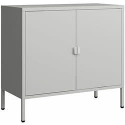 Armoire de bureau casier de bureau meuble de rangement pour salon bureau chambre atelier acier 75 x 80 x 40 cm gris clair