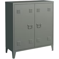 Casier de bureau Ce meuble de rangement à 2 portes offre des espaces de stockage pratiques pour les dossiers, fournitures de ...