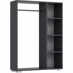 Garde-robe ouvert Ce portant à vêtements solide peut être monté facilement et rapidement. Maintes surfaces de stockage et une ...