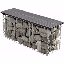 WPC Banc du jardin gabion Détails du produit: - Siège du banc de WPC de longue vie - Gabion du grillage galvanisé - Résistant ...