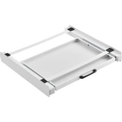 Helloshop26 - Kit de superposition avec tablette coulissante pour lave-linge sèche-linge standard blanc