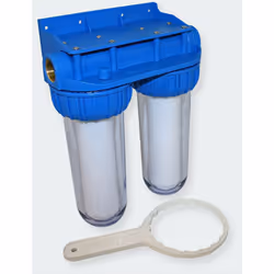 Connections Filetage femelle DN20 - 20 mm (3/4 pouces) Cartouches filtres compatibles (non inclus) 10" Cartouche filtre charb ...