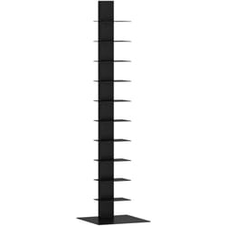 Helloshop26 - Bibliothèque design pour salon étagère style original acier 150 x 39 x 39 cm noir mat