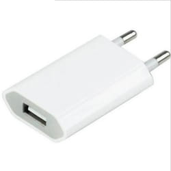 Adaptateur USB Prise Murale pour SAMSUNG Galaxy XCover Pro Secteur 1 Port Courant AC Chargeur (5V-1A) Universel (BLANC)