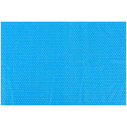 Bâche solaire de piscine à bulles polyéthylène 260 x 160 cm bleu casa