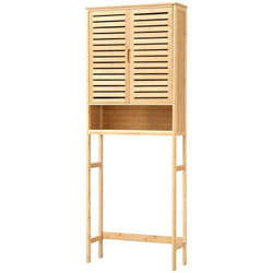 Meuble de rangement pour wc à 2 portes 170 x 66 x 23 cm