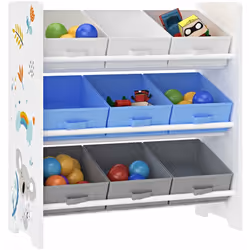 Étagère de rangement pour enfant Un meuble de rangement idéal pour la chambre d'enfant. Les jouets peuvent être rangés dans l ...