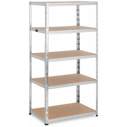 Helloshop26 - tagères charge lourde 90 x 60 x 180 cm supporte 5 x 175 kg gris