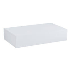 Étagère murale - KÄRSÄMKI - 60 x 35 x 12 cm - Blanc - Tiroir intégré - Design intemporel