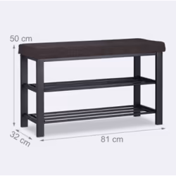 Étagère à chaussures avec rembourrage confortable Idéal pour l’entrée, la chambre ou le salon Design élégant qui s’adapte à t ...