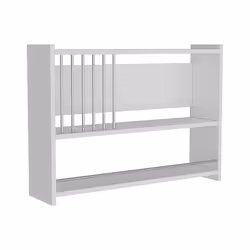 etagere murale a 3 niveaux pour cuisine 60 x 84 x 20 cm blanc