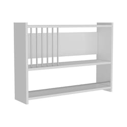 etagere murale a 3 niveaux pour cuisine 60 x 84 x 20 cm blanc