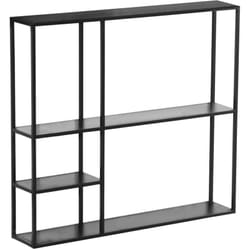 Helloshop26 - tagère murale acier 90 x 100 x 18 cm noir