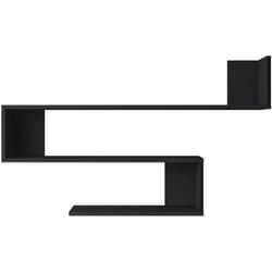 Helloshop26 - tagère murale à 3 niveaux 71,5 x 120 x 14,5 cm noir