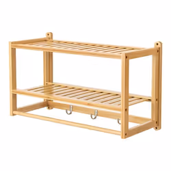 etagere murale pour salle de bain bambou 30 x 55 x 225 cm naturel