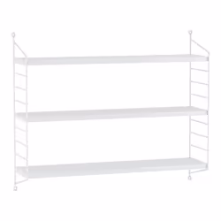 Étagère murale - Non spécifié - 3 niveaux - Acier - Blanc mat - 60 x 15 x 50 cm