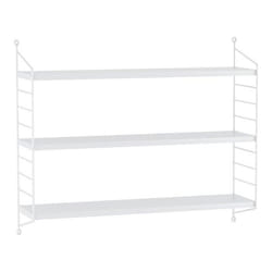 Étagère murale - Non spécifié - 3 niveaux - Acier - Blanc mat - 60 x 15 x 50 cm