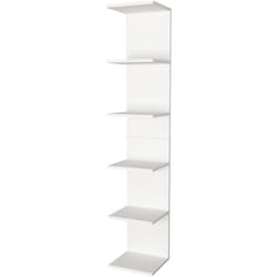 Tagère murale à 6 niveaux 180 x 34,5 x 30 cm blanc