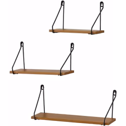 Lot de 3 étagères murales Ces étagères à suspendre embelliront votre maison et offriront de la surface de stockage pratique p ...