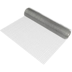 Grillage métallique en acier galvanisé 100 cm x 25 m gris 1 rouleau