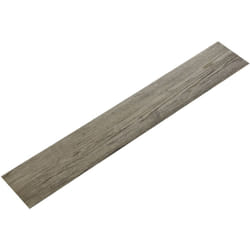 Helloshop26 - Revêtement de sol adhésif valona pvc vinyle 7 pièces 0,975 m² gris accent chêne grisé