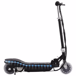 Trottinette electrique avec led 120 watts noir