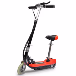 Trottinette electrique avec siege 120 watts rouge