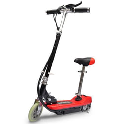 Trottinette electrique avec siege 120 watts rouge