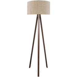 Helloshop26 - Lampadaire lampe lumière luminaire hauteur 140 cm E27 effet bois, marron clair