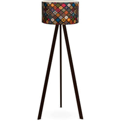 Helloshop26 - Lampadaire lampe lumière luminaire hauteur 140 cm E27 noir / multicolore