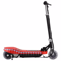 Trottinette electrique avec led 120 watts rouge