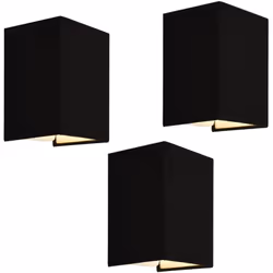 Set de 3 lampes murales Notre lot de 3 appliques murales intèrieures est la parfaîte décoration pour votre salon, séjour ou c ...
