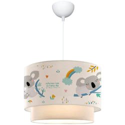 Helloshop26 - Lustre lampe lumière suspendu suspension pour enfant E27 70 cm motif de koala