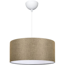Helloshop26 - Lustre lampe lumière suspendu suspension E27 70 x 38 cm beige