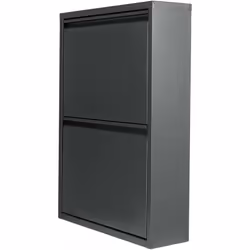 Meuble à chaussures Assurez un rangement optimal à vos chaussures dans ce meuble de stockage design. Son montage au mur est s ...