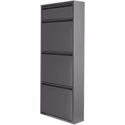 Meuble à chaussures Assurez un rangement optimal à vos chaussures dans ce meuble de stockage design. Son montage au mur est s ...
