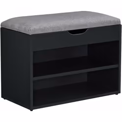 Banc à chaussures avec siège rembourré A part le design élégant et l'assise confortable, ce banc se fait remarquer par sa fon ...