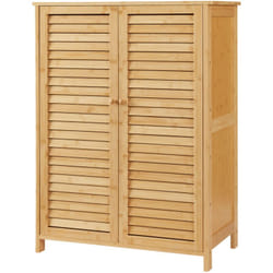 Armoire à chausures bambou 88 x 66 x 33 cm naturel