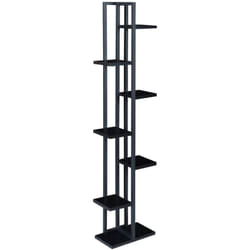 Helloshop26 - Support de plantes à 6 niveaux 150 x 34 x 21 cm noir