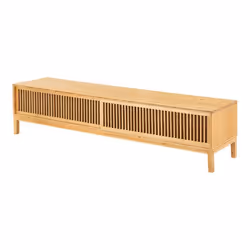Meuble TV design bambou 180 x 40 x 38 cm naturel