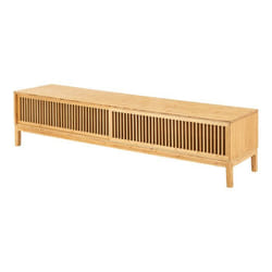 Meuble TV design bambou 180 x 40 x 38 cm naturel