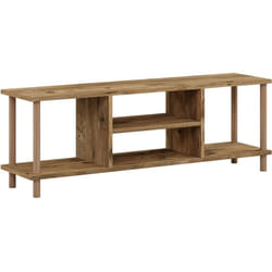 Helloshop26 - Meuble tv avec espace de rangement 43 x 120 x 29 cm effet bois
