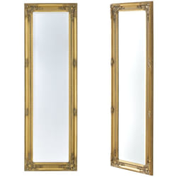 Miroir mural 132 x 42 x 3,5 cm doré