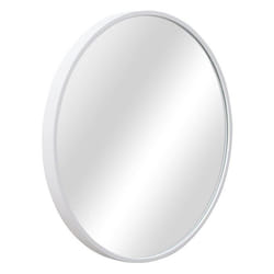 Miroir mural rond diametre 50 cm blanc